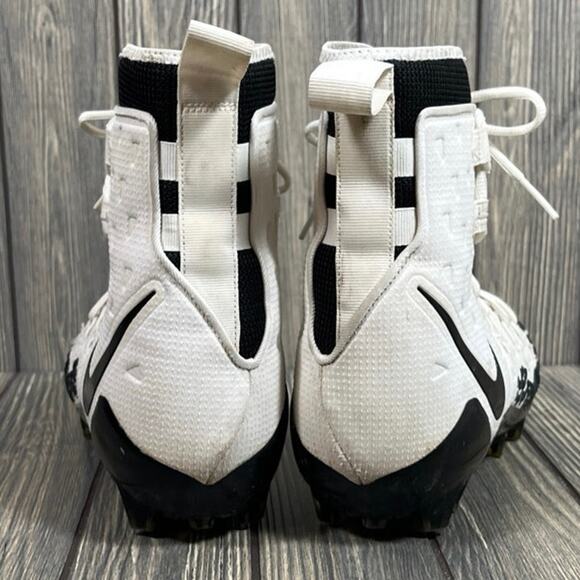 Nike Force Savage Elite TD Men Football Cleats White Black Size 11.5 High Top - Picture 5 of 10